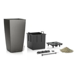LECHUZA Cubico Premium 30, Anthrazit-metallic, All-in-One-Set, 30x30, H:56 Cm 7 LECHUZA Cubico Premium 30, Anthrazit-metallic, All-in-One-Set, 30x30, H:56 Cm -Pflanzen Geschäft 3325100090 Cubico Premium22 anthrazit All in One Set 22x22x41cm RGB 3 7753