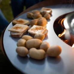 Feuerstelle 'Wave', Rost, Edelstahl, Ca. 100 X 55 X 100 Cm -Pflanzen Geschäft 3920100768 Feuerstelle WAVE rost ca100x55x100cm 1 125244