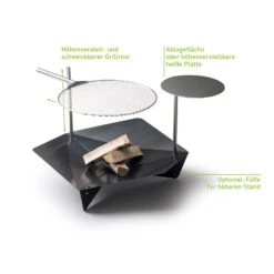 Höfats TRIPLE Grillrost Aus Edelstahl, Maße 45 Cm 10 Höfats TRIPLE Grillrost Aus Edelstahl, Maße 45 Cm -Pflanzen Geschäft 3920501765 TRIPLE Grillrost D45cm 4 57579