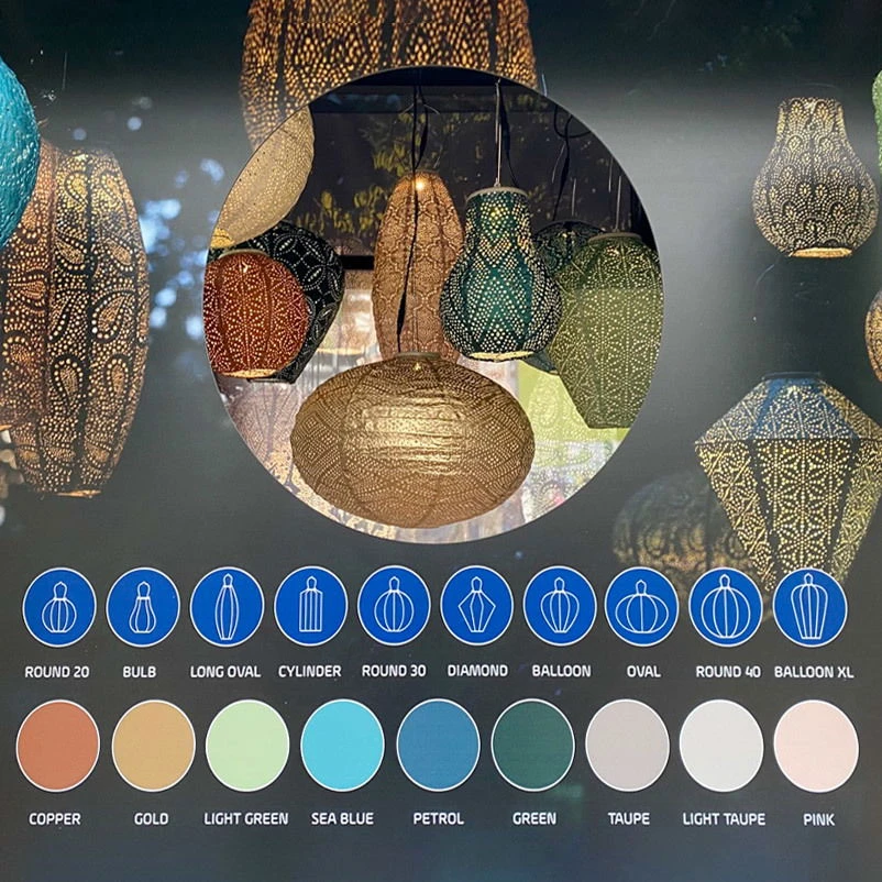 Solarlaterne 'Round', Kupfer, 28,9 X Ø30 Cm 5 Solarlaterne 'Round', Kupfer, 28,9 X Ø30 Cm – Bild 3