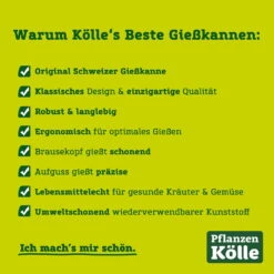 Kölle's Beste Gießkanne, Grün, Mit Brausekopf, Kunststoff 6 Kölle's Beste Gießkanne, Grün, Mit Brausekopf, Kunststoff -Pflanzen Geschäft koelles beste giesskannen 79115