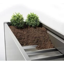 Biohort Pflanzbeet Belvedere, Verzinktes Stahlblech, Quarzgrau-metallic -Pflanzen Geschäft pflanzbeet belvedere zwischenboden dunkelgrau metallic 65057 1