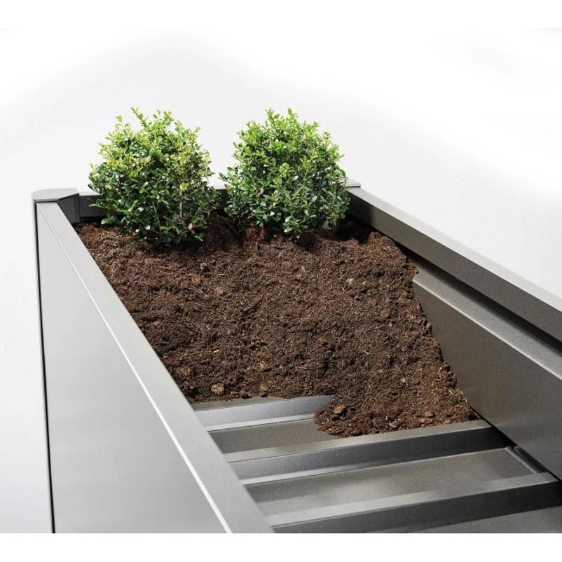 Biohort Pflanzbeet "Belvedere", Verzinktes Stahlblech, Zeitloses Design, Einlegeboden 6 Biohort Pflanzbeet "Belvedere", Verzinktes Stahlblech, Zeitloses Design, Einlegeboden – Bild 4